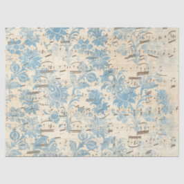 Seda Serie de Papel Azul Efímero Diseño 12