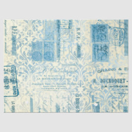 Seda Serie de Papel Azul Efímero Diseño 14