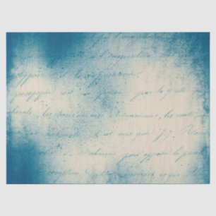 Seda Serie de Papel Azul Efímero Diseño 18