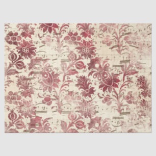 Seda Serie de Papel Burgundy Efímero Diseño 8