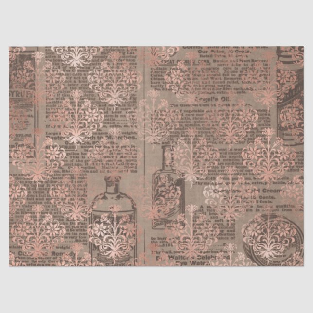 Seda Serie de Papel de Oro Rosa Efímero Diseño 6 (Anverso)