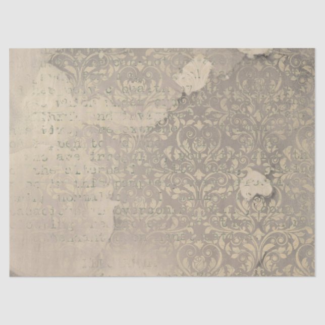 Seda Serie de Papel Deteriorado Ephemera Diseño 12 (Anverso)