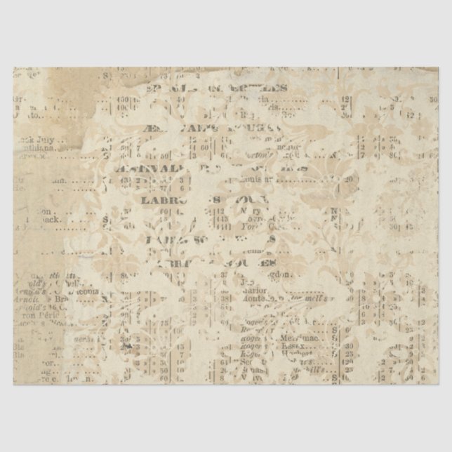 Seda Serie de Papel Deteriorado Ephemera Diseño 17 (Anverso)