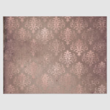 Serie de Papel Ephemera Rosa Dorado Diseño 18