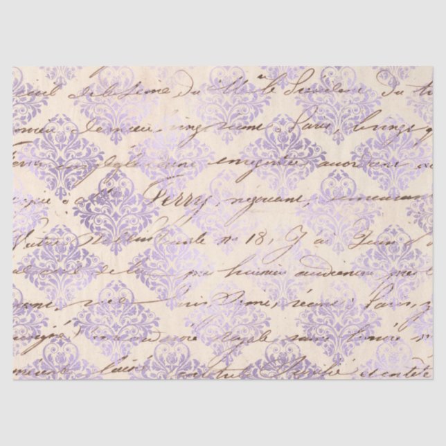 Seda Serie de Papel Lavanda Efímera Diseño 22 (Anverso)