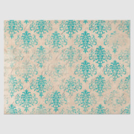 Seda Serie de Papel Turquesa Efímera Diseño 12