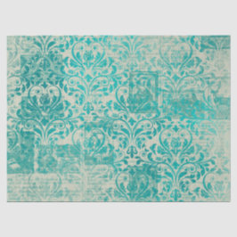 Seda Serie de Papel Turquesa Efímero Diseño 13