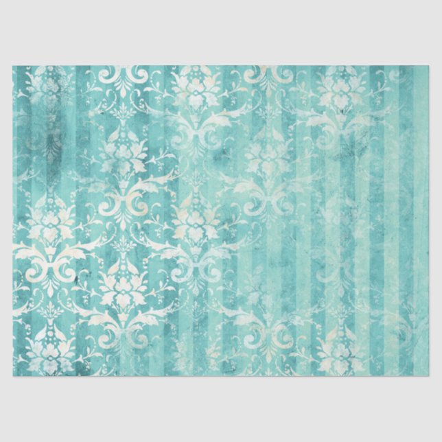 Seda Serie de Papel Turquesa Efímero Diseño 20 (Anverso)