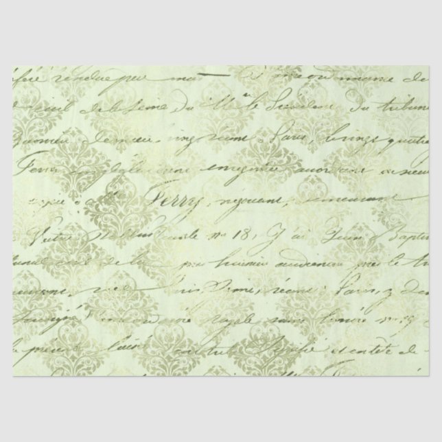 Seda Serie de Papel Verde Efímero Diseño 10 (Anverso)