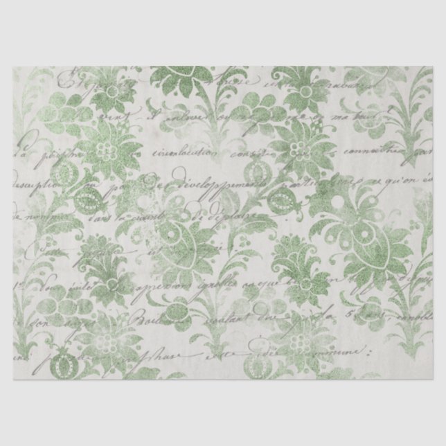 Seda Serie de Papel Verde Efímero Diseño 13 (Anverso)