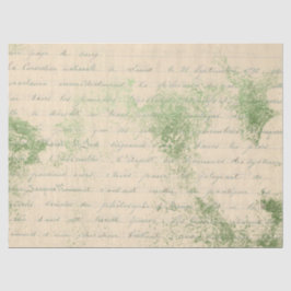 Seda Serie de Papel Verde Efímero Diseño 15