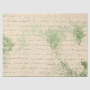 Seda Serie de Papel Verde Efímero Diseño 15