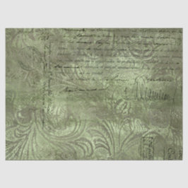 Seda Serie de Papel Verde Efímero Diseño 16