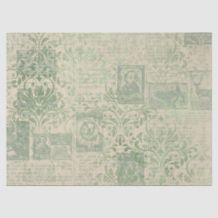 Seda Serie de Papel Verde Efímero Diseño 19