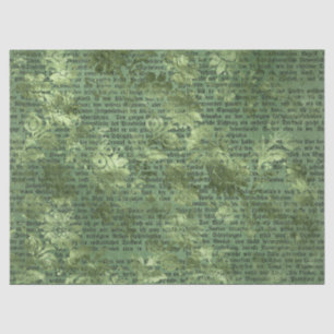 Seda Serie de Papel Verde Efímero Diseño 26