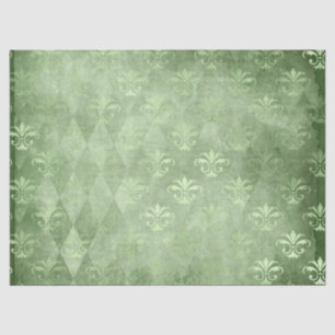 Seda Serie de Papel Verde Efímero Diseño 5