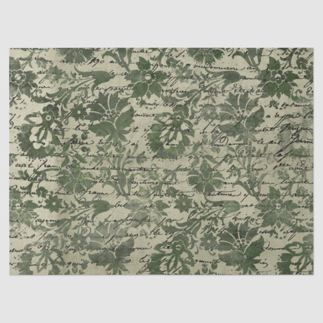 Seda Serie de Papel Verde Efímero Diseño 6 (Anverso)