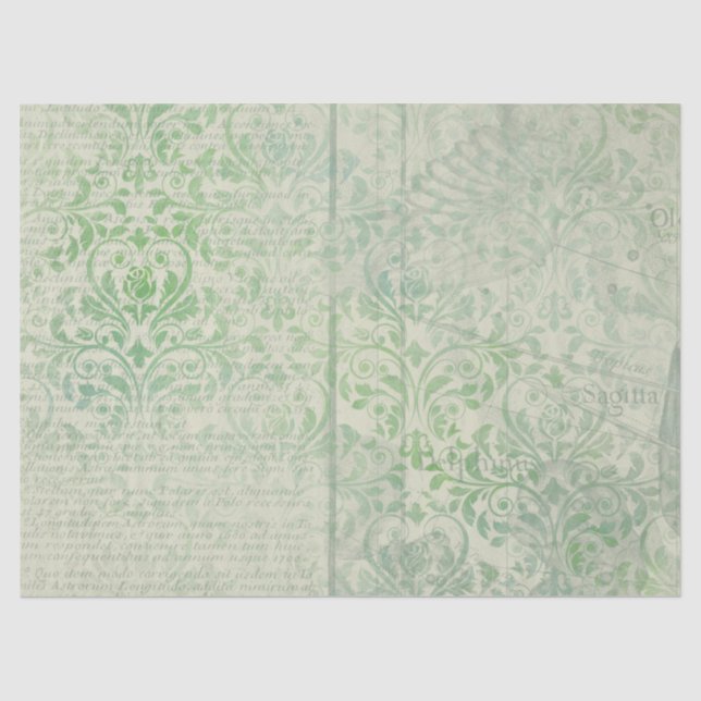 Seda Serie de Papel Verde Efímero Diseño 7 (Anverso)