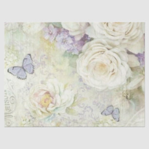 Seda Shabby Chic Lilac Series Design 13 Tejido de papel