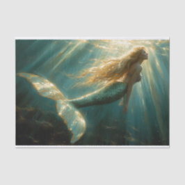 Seda Sirena con papel de cola de ballena
