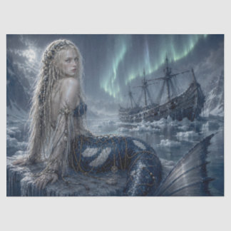 Seda Sirena Vikinga Papel de Decoupage | Nórdico