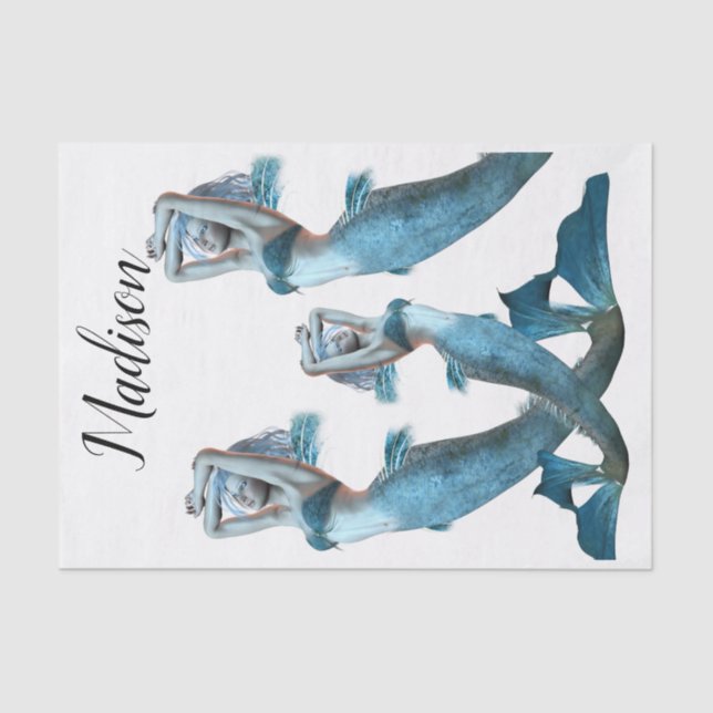 Seda Sirenas de papel de tejidos (Anverso)