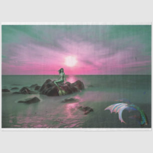 Seda Sirenas en papel de debate de deshielo al atardece