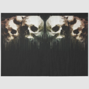 Seda Skulls Rustic 16-2 Papel de tono de desunión