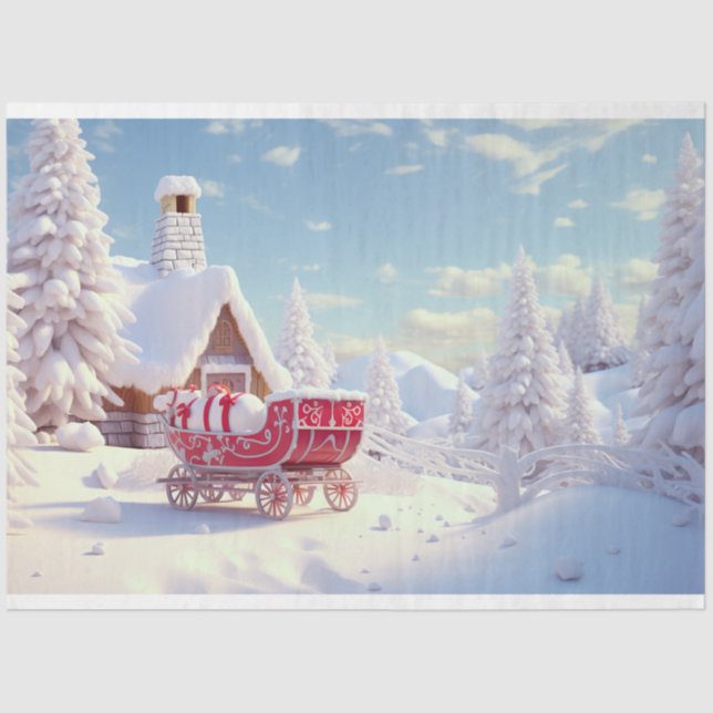 Seda Sleigh en papel de niebla 1 (Anverso)