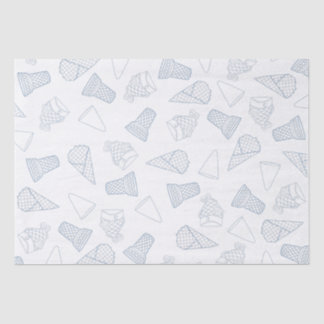 Seda Solo papel de tono azul de los tonos