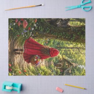 Seda Sueños de Cuentos de Hadas en Papel de Decoupage d