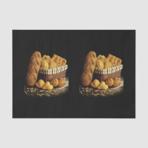 SEDA TAPA DE PAPEL DE TEJIDO DE FONDO DE PAN/NEGRO