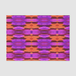 Seda Tapiz de papel de tejido púrpura y Naranja