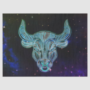 Seda taurus el papel de tejido zodiaco del toro