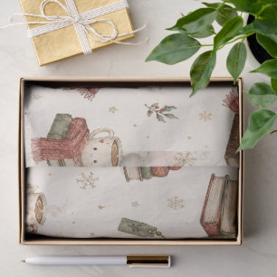 Seda Tazas de cacao acogedoras Papel tisú de Navidad de