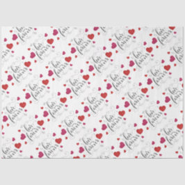 Seda Te amo por siempre papel de tejidos