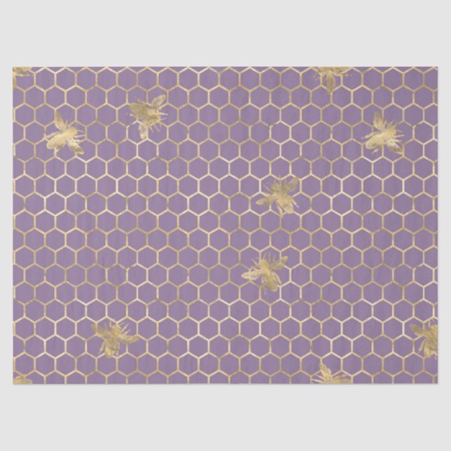 Seda Tea Garden Bee Series Design 19 Tejido de papel (Anverso)