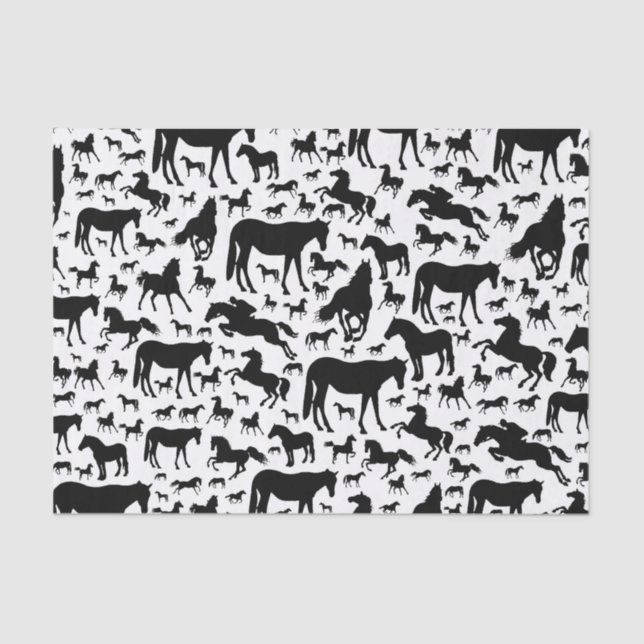 Seda Tejido de caballos o papel de descomposición (Anverso)