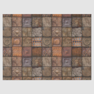 Seda Tejido de mosaicos de época o papel de descomposic