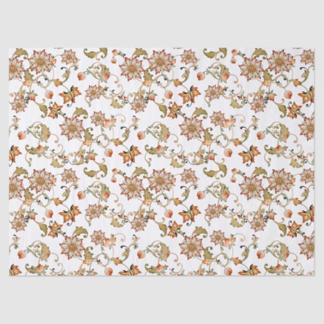 Seda Tejido jacobeo del diseño del papel pintado de la (Anverso)