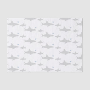 Seda Tiburones bandidos   Papel de tono de Baby Shower