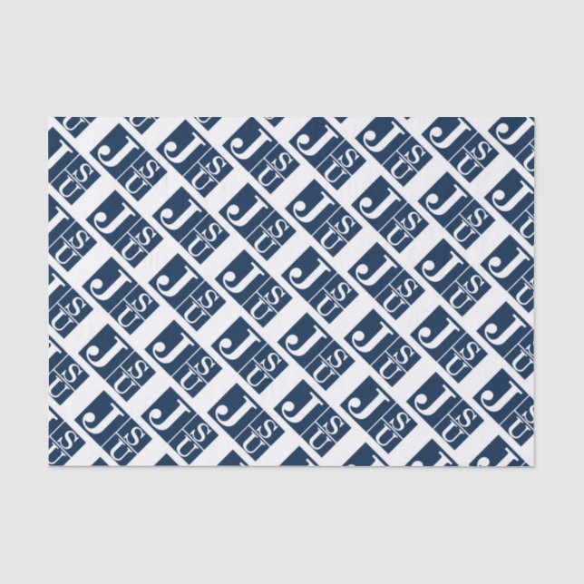 Seda Tigres JSU de 10 lb Papel de tejidos, blanco (Anverso)