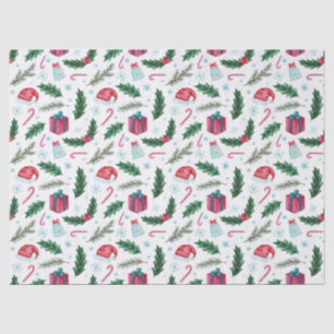 Seda todo papel de papel de tejido de navidades