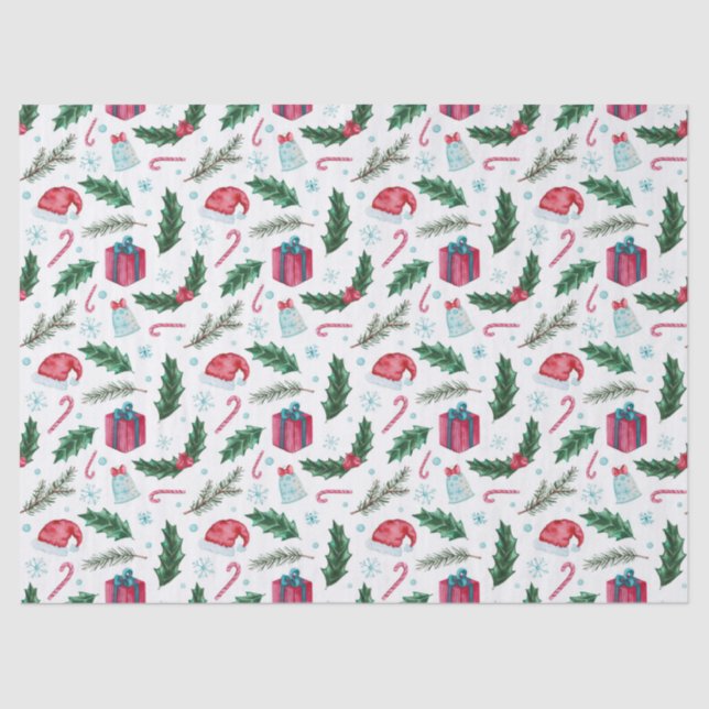 Seda todo papel de papel de tejido de navidades (Anverso)