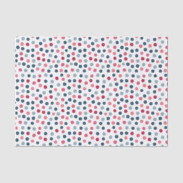 Seda Tonos azul y rosa polka puntos papel de tejido