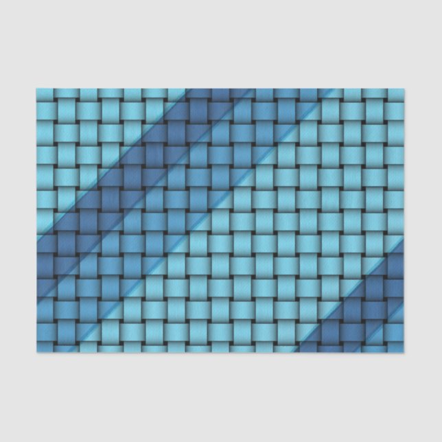 Seda Tonos de cueva azul - Papel de tejidos (Anverso)