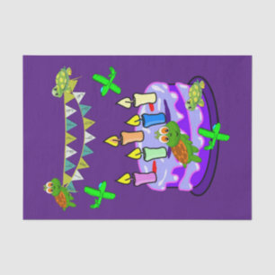 Seda Tortugas de papel de cumpleaños felices