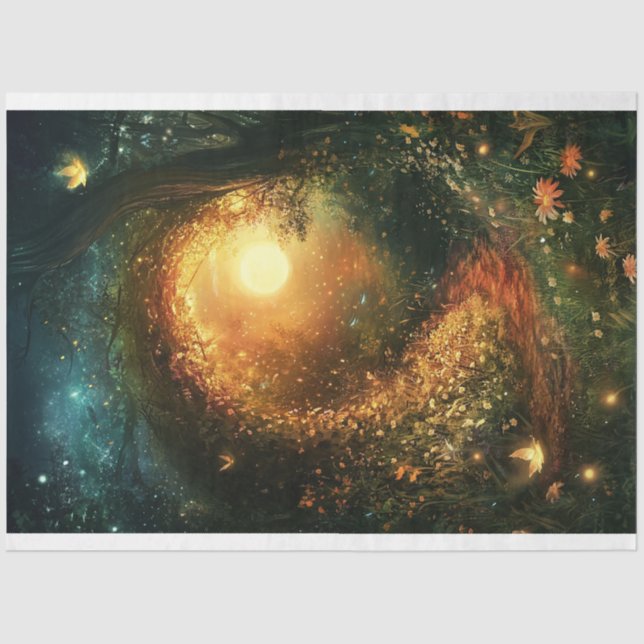 Seda Trayecto caprichoso al papel del tejido de la desc (Anverso)