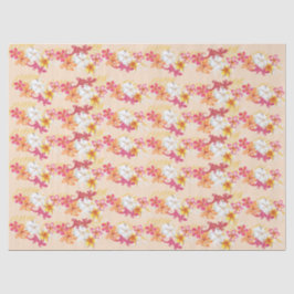 Seda Tropicales de Hawái 2 Papel Tejido Plumeria