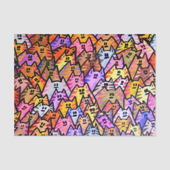Seda TSP - 0088 - CATS - Papel de tejidos (Anverso)